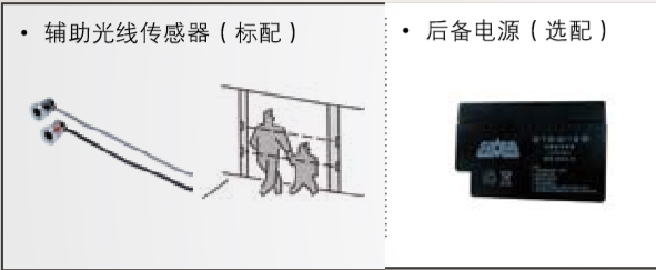 附加功能（备用电源、辅助光线传感器）